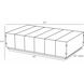 Zuki 50 X 14.5 inch Oyster Cocktail Table