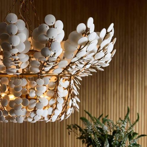 Bilal 8 Light 40 inch Antique Brass Chandelier Ceiling Light
