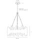 Haskell 8 Light 26 inch Antique Brass Chandelier Ceiling Light