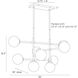Hadden 9 Light 36 inch Bronze Chandelier Ceiling Light