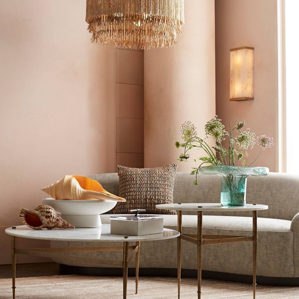 Baja 3 Light 30 inch Antique Brass Chandelier Ceiling Light in Natural Coco Beads