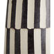Kamala 33 inch 150.00 watt Black and Cream Stripe Lamp Portable Light