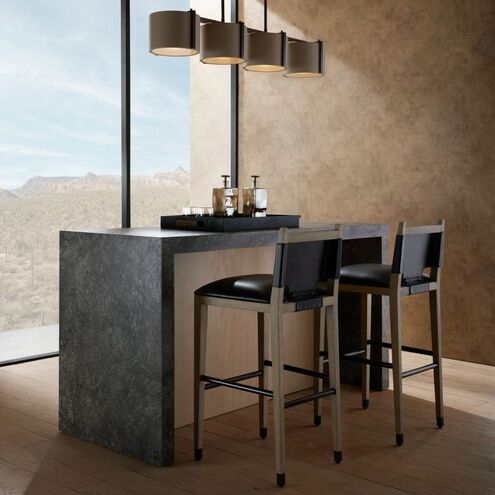 Burdock 18.5 inch Black Bar Stool