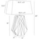 Gentry 28 inch 150.00 watt Bronze Lamp Portable Light