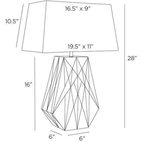 Gentry 28 inch 150.00 watt Bronze Lamp Portable Light