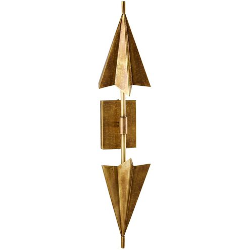 Canary 2 Light 7 inch Antique Brass ADA Sconce Wall Light