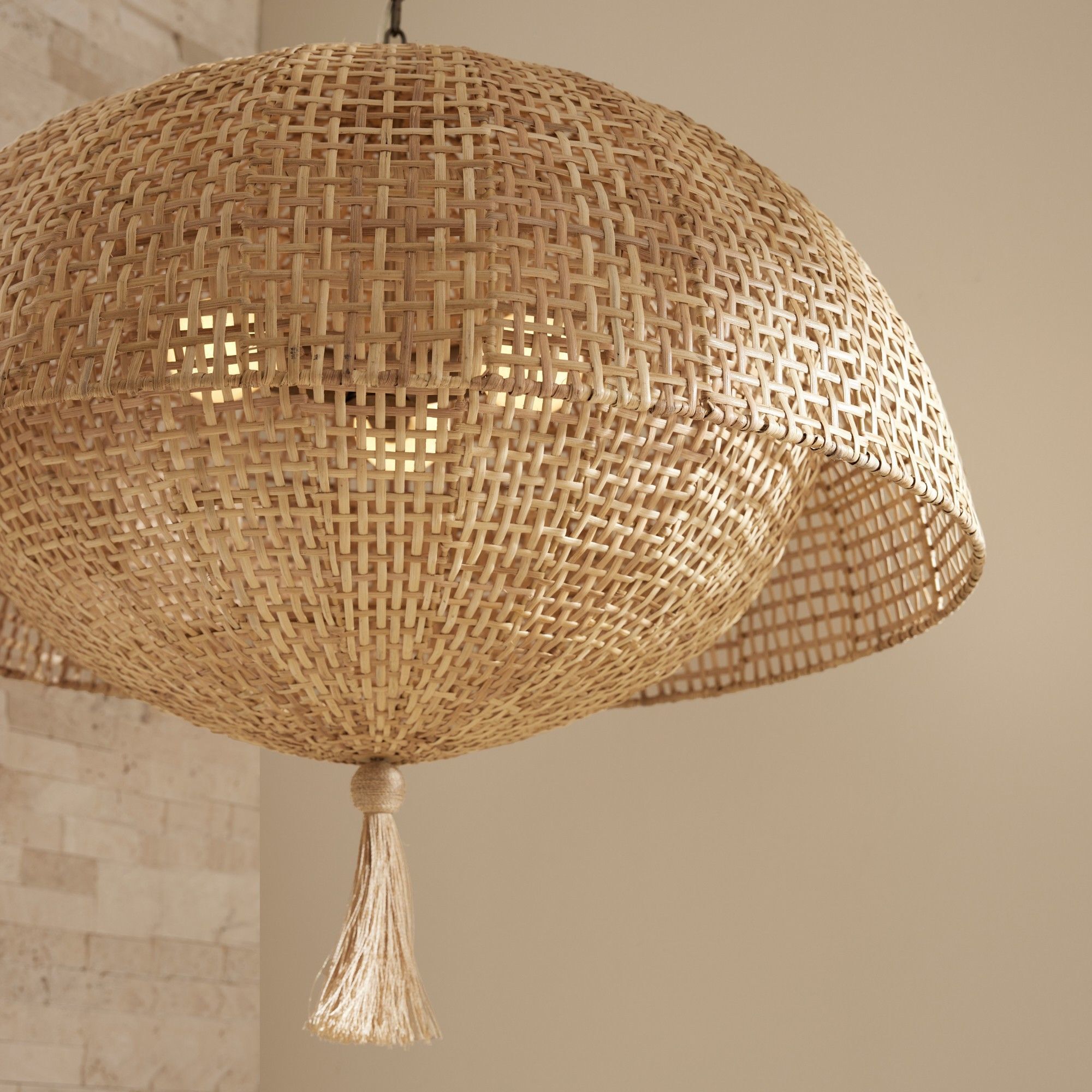 Cabana 1 Light Natural Pendant Ceiling Light