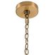 Yale 3 Light 20 inch Aged Brass Chandelier Ceiling Light