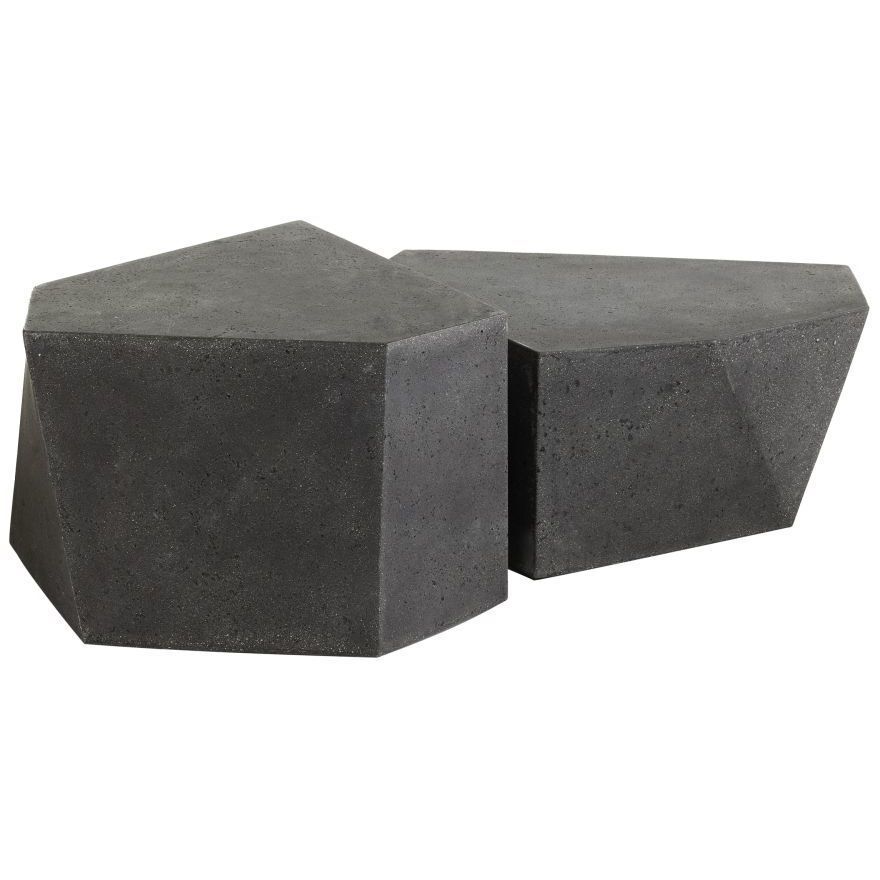 Drover Black Outdoor Cocktail Tables, Set of 2