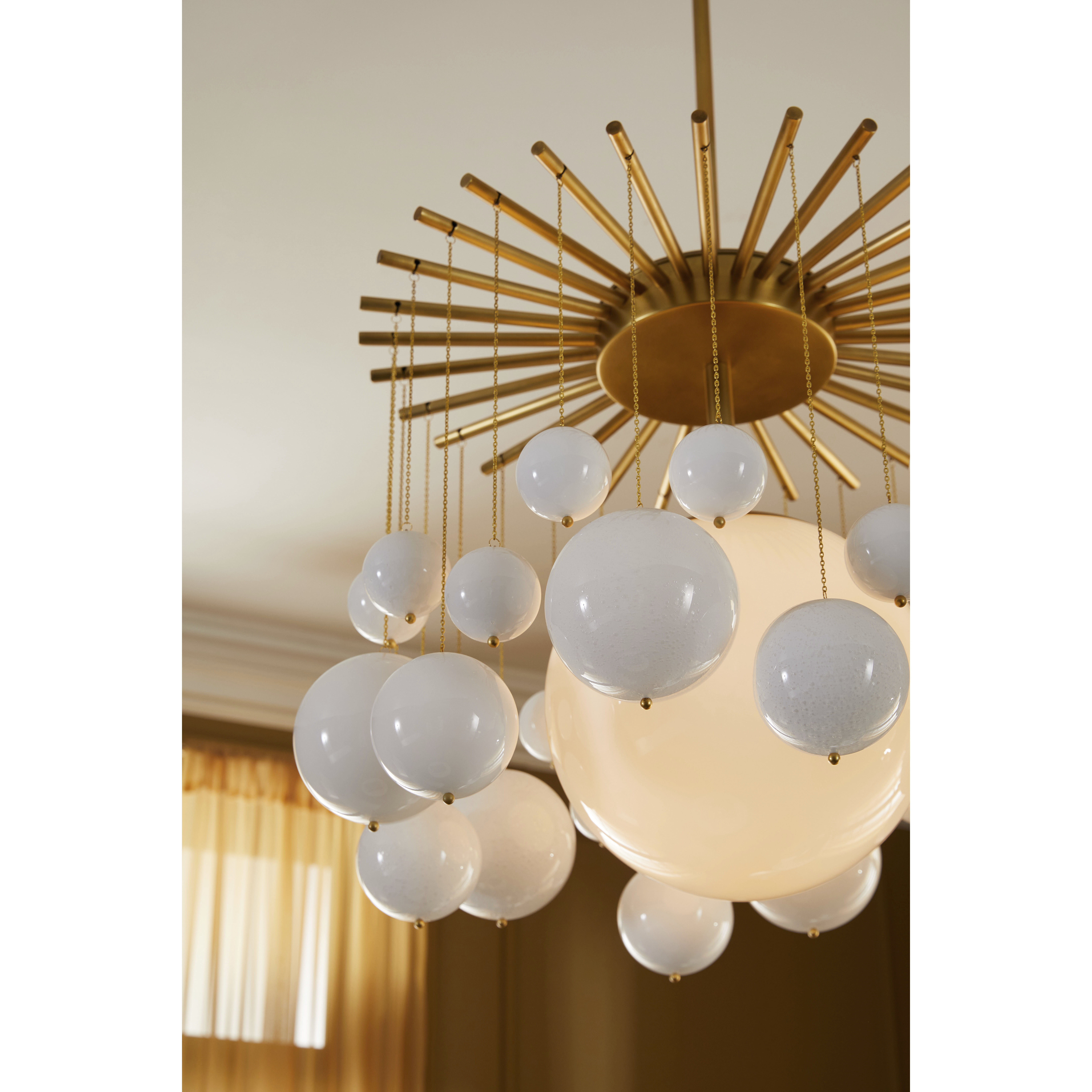 Mira 1 Light 24 inch Antique Brass Chandelier Ceiling Light