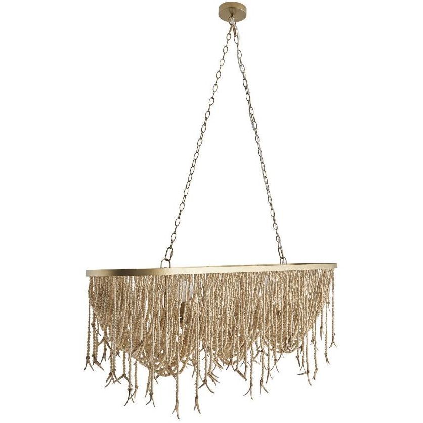 Baja 52 X 45.5 inch Natural Linear Chandelier Ceiling Light