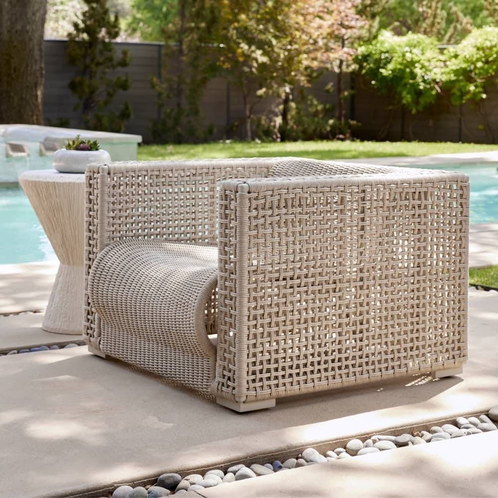 Guidry Buff Outdoor Lounge Chair