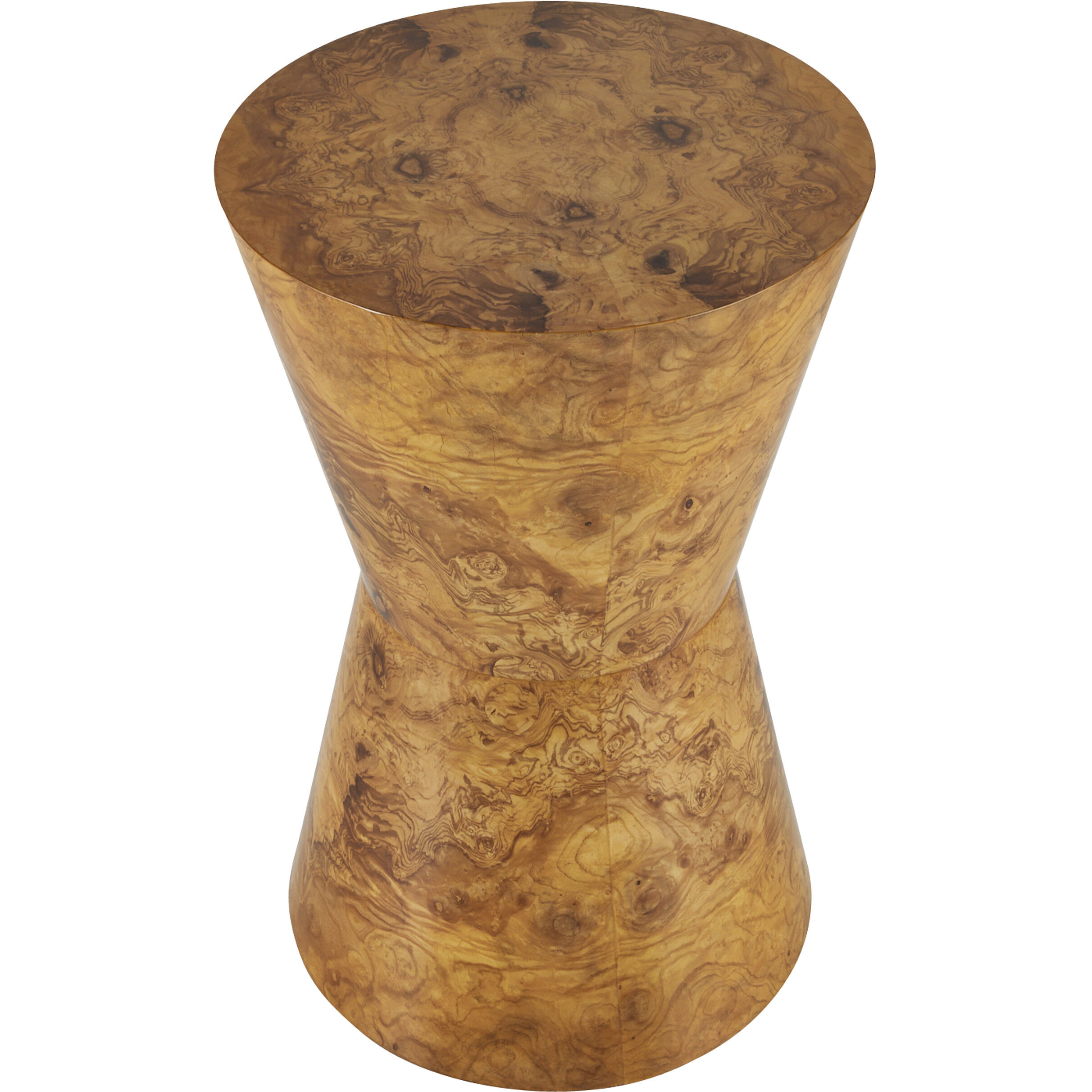 Costello 15.5 inch Blonde Burl Accent Table