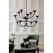 Larkin 12 Light 41.5 inch Black Gesso Chandelier Ceiling Light
