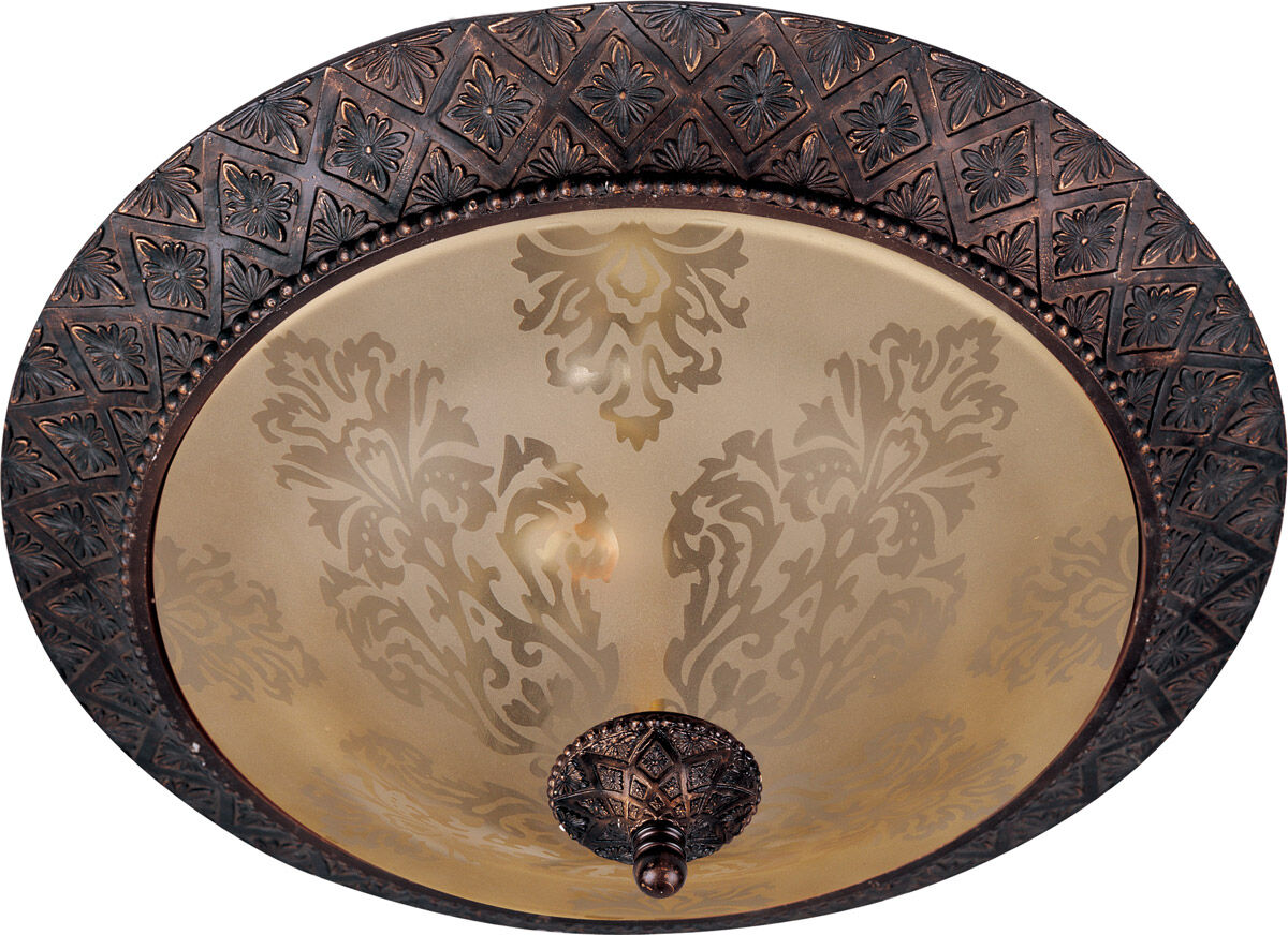Symphony 2 Light 19 inch Oil Rubbed Bronze Flush Mount Ceiling Light