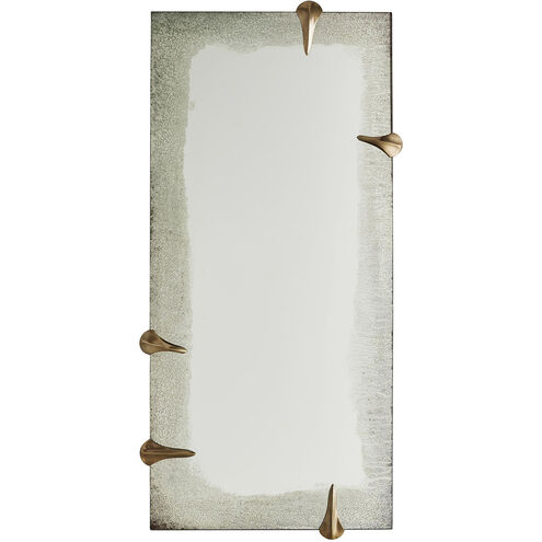 Edged Talon 47 X 23 inch Antiqued Mirror and Antiqued Brass Wall Mirror, Barry Dixon