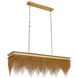 Heiress 6 Light 48 inch Antique Brass Linear Chandelier Ceiling Light