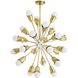Eva 27.5 inch Antique Brass Chandelier Ceiling Light