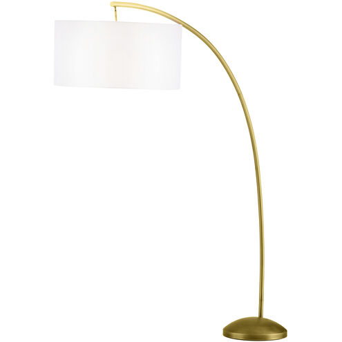 Naples 90 inch 150.00 watt Antique Brass Floor Lamp Portable Light