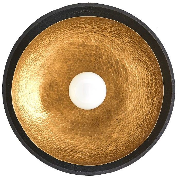 Amani Blackened Iron Flush Mount Ceiling Light