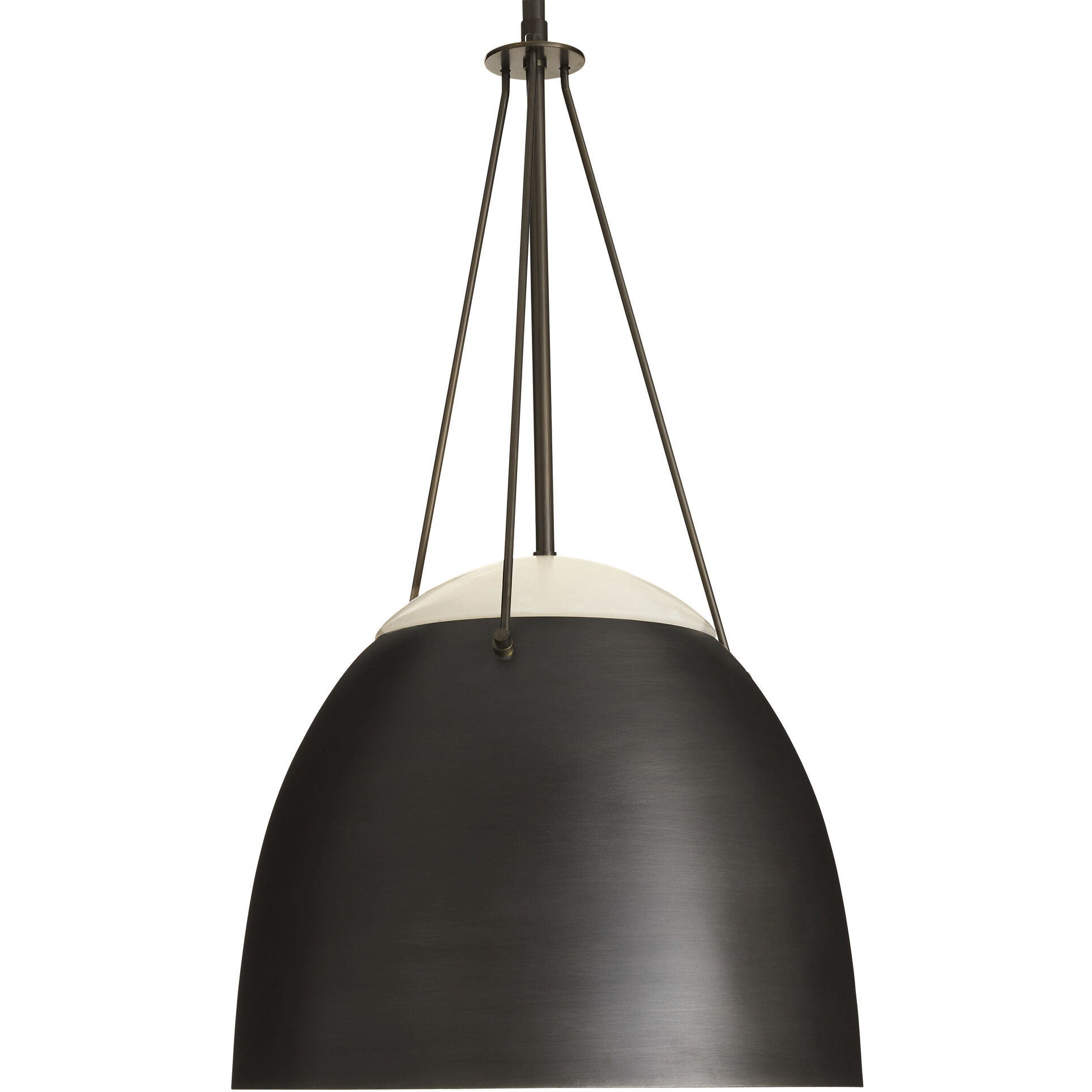 Leda 1 Light 16 inch English Bronze and White Pendant Ceiling Light