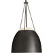 Leda 1 Light 16 inch English Bronze and White Pendant Ceiling Light