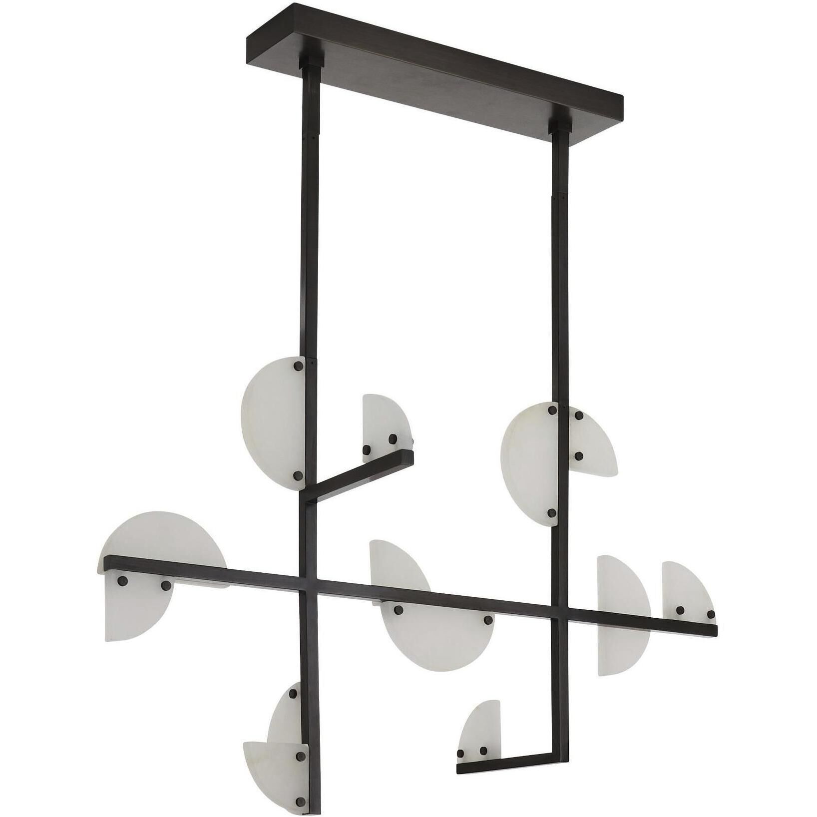 Nova 14 Light 39.5 inch English Bronze Linear Chandelier Ceiling Light