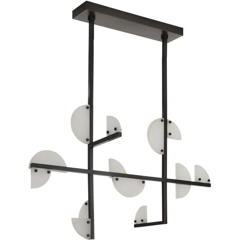 Nova 14 Light 39.5 inch English Bronze Linear Chandelier Ceiling Light