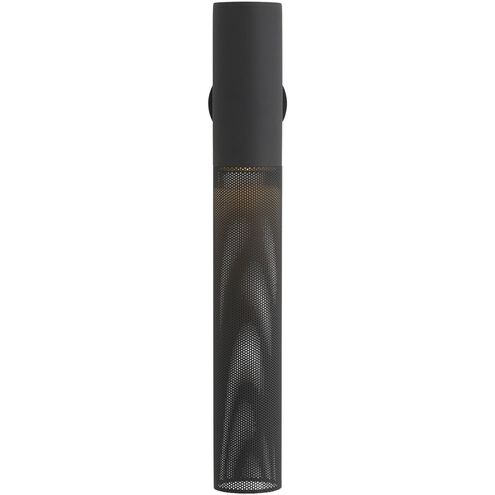 Punch 1 Light 30 inch Marine Grade Matte Black Outdoor Sconce, Large