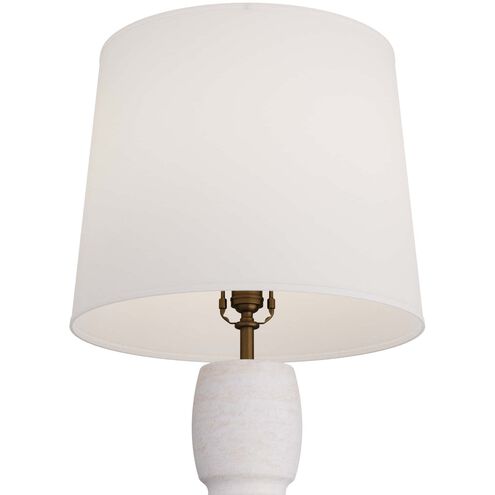 Werlow 28 inch 150.00 watt Ivory Table Lamp Portable Light