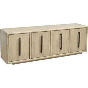 Yearling 68 X 18 inch Light Oak with Blackened Bronze and Brown Credenza