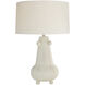 Miriam 30.5 inch 150.00 watt Ivory Crackle and Polished Nickel Table Lamp Portable Light