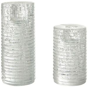 Kendir Clear Candleholders, Set of 2