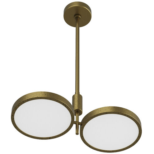 Alexander 2 Light 26 inch Antique Brass Chandelier Ceiling Light
