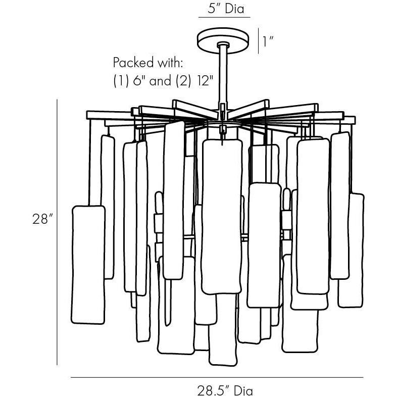 Harriet 8 Light 28.5 inch Antique Brass Chandelier Ceiling Light