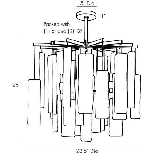 Harriet 8 Light 28.5 inch Antique Brass Chandelier Ceiling Light