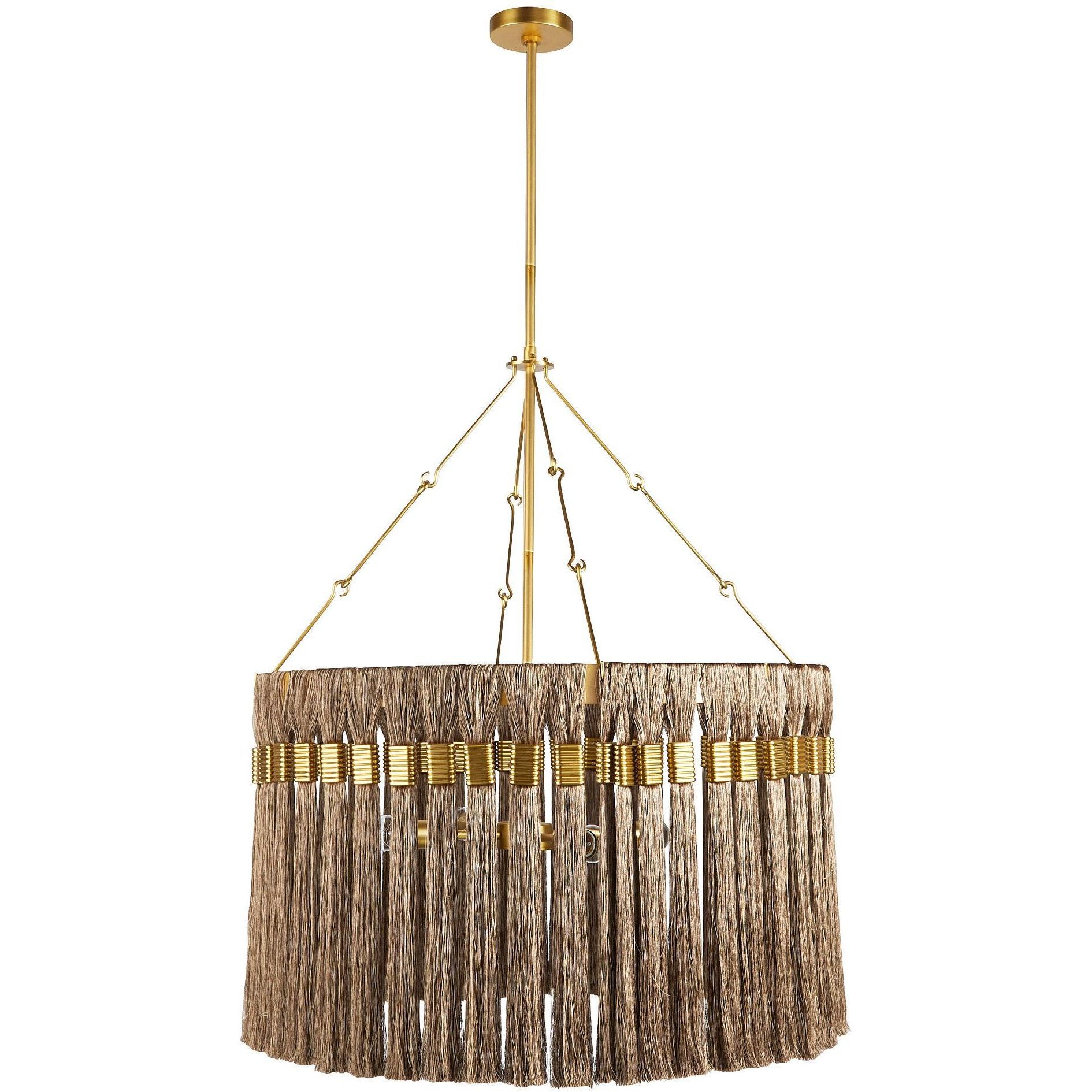Dutchess 4 Light 32 inch Gold and Gray Chandelier Ceiling Light