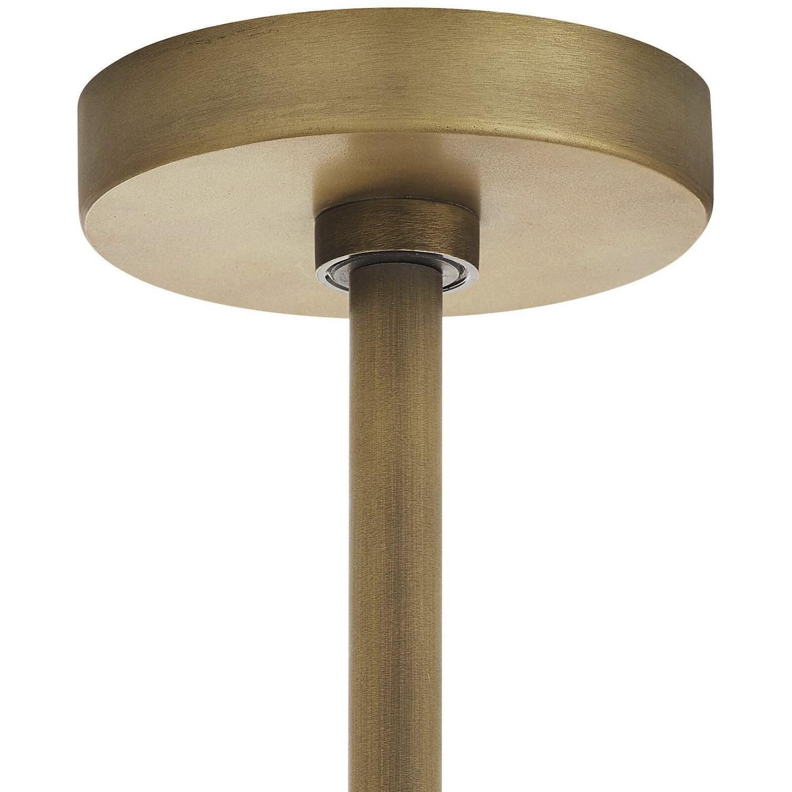 Leonardo 4 Light 28 inch Antique Brass Chandelier Ceiling Light