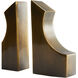 Padova 4 inch Vintage Brass Bookends, Set of 2