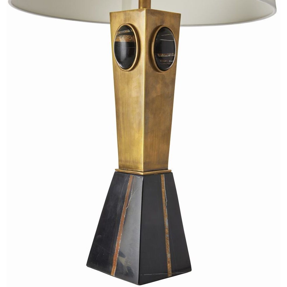 Cairo 150.00 watt Antique Brass Table Lamp Portable Light