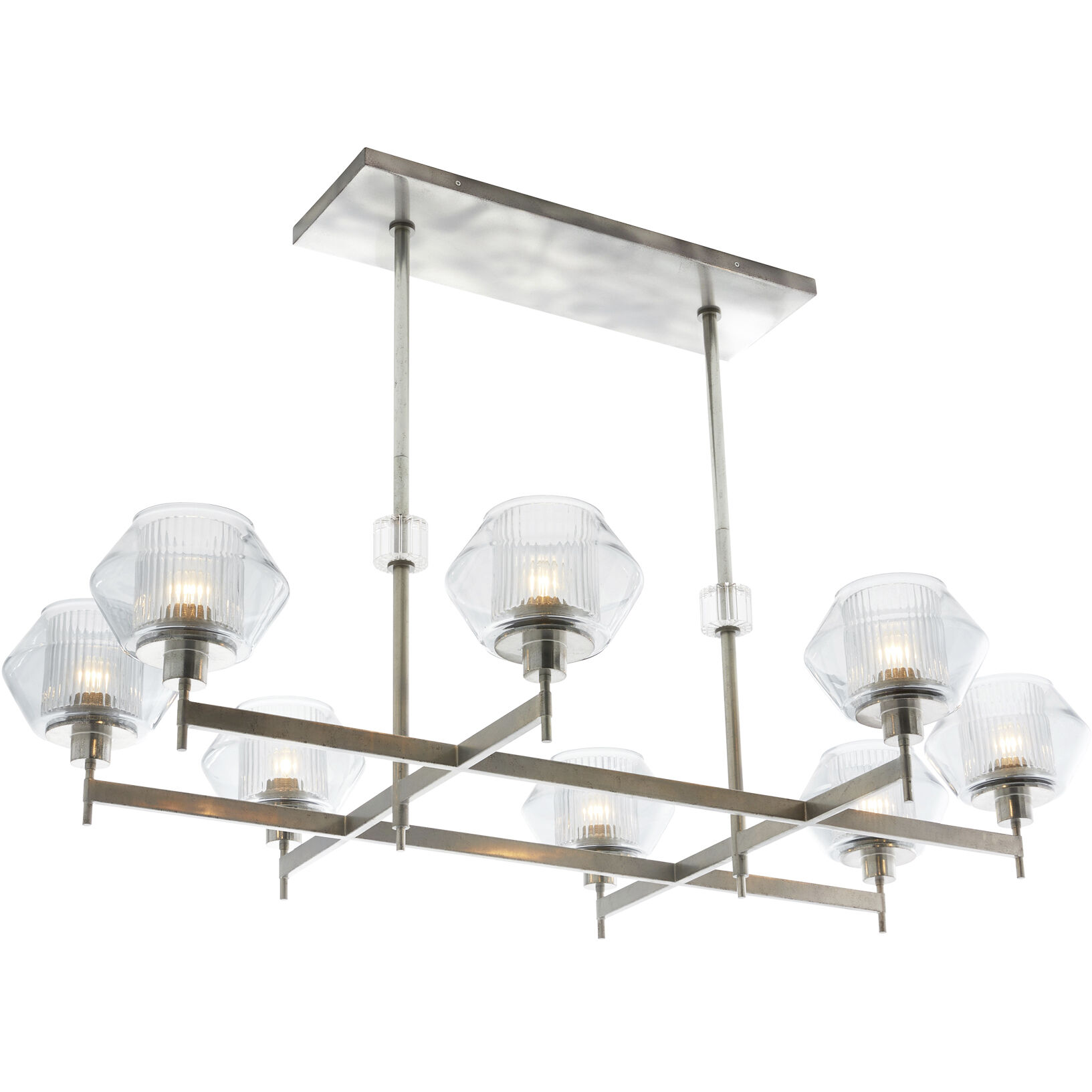 Holm 8 Light 50 inch Pewter Chandelier Ceiling Light