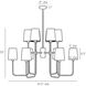 Bedford 12 Light 41.5 inch English Bronze Chandelier Ceiling Light