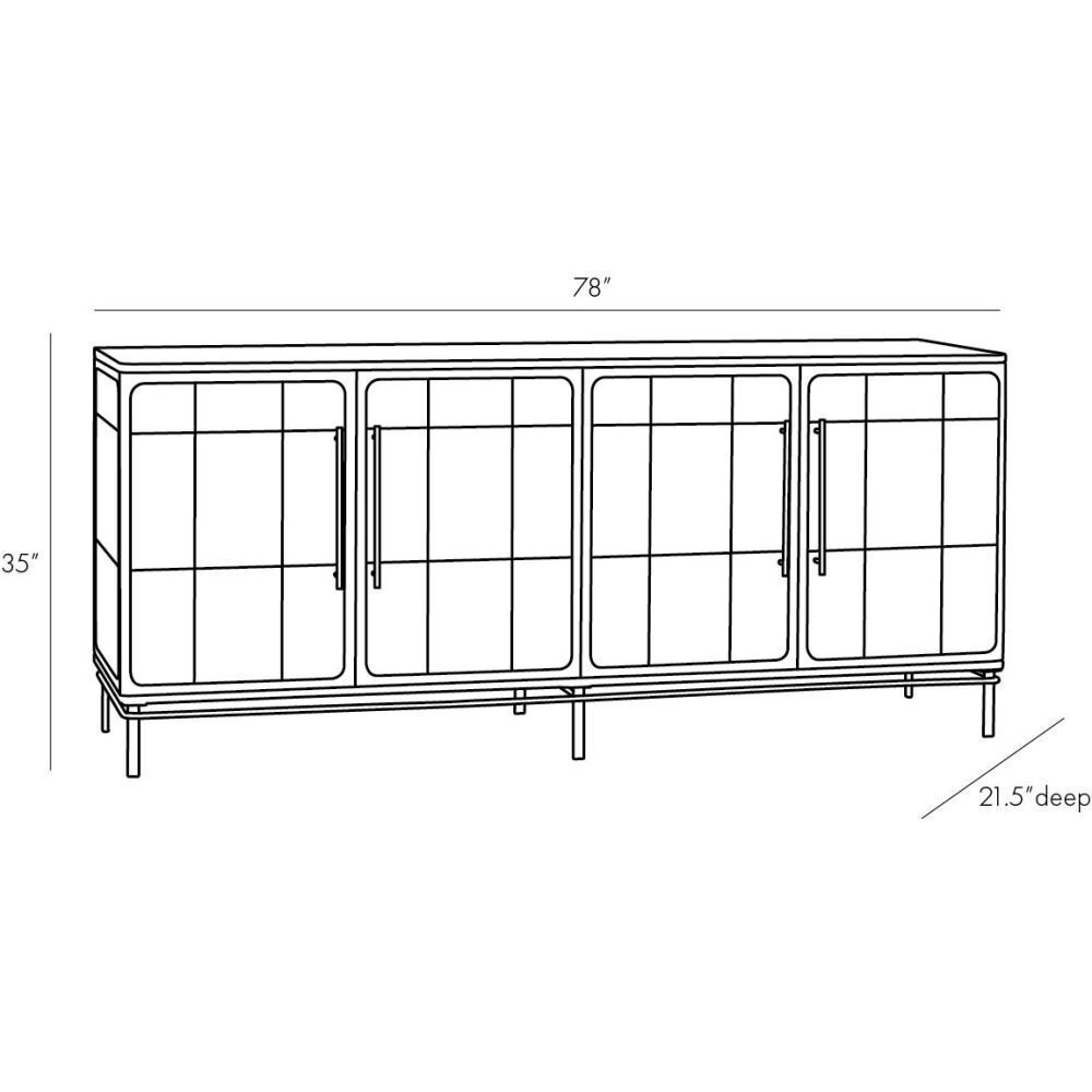 Edison 35 inch Ivory Credenza