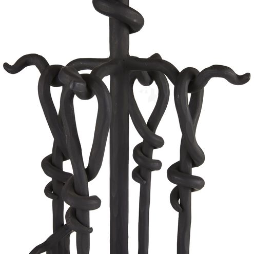 Denison Blackened Iron Fireplace Toolset