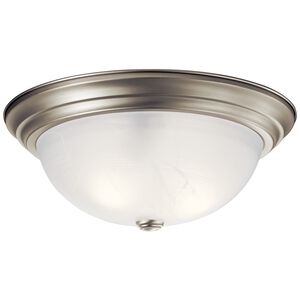 Independence 3 Light 15 inch Brushed Nickel Flush Mount Light Ceiling Light