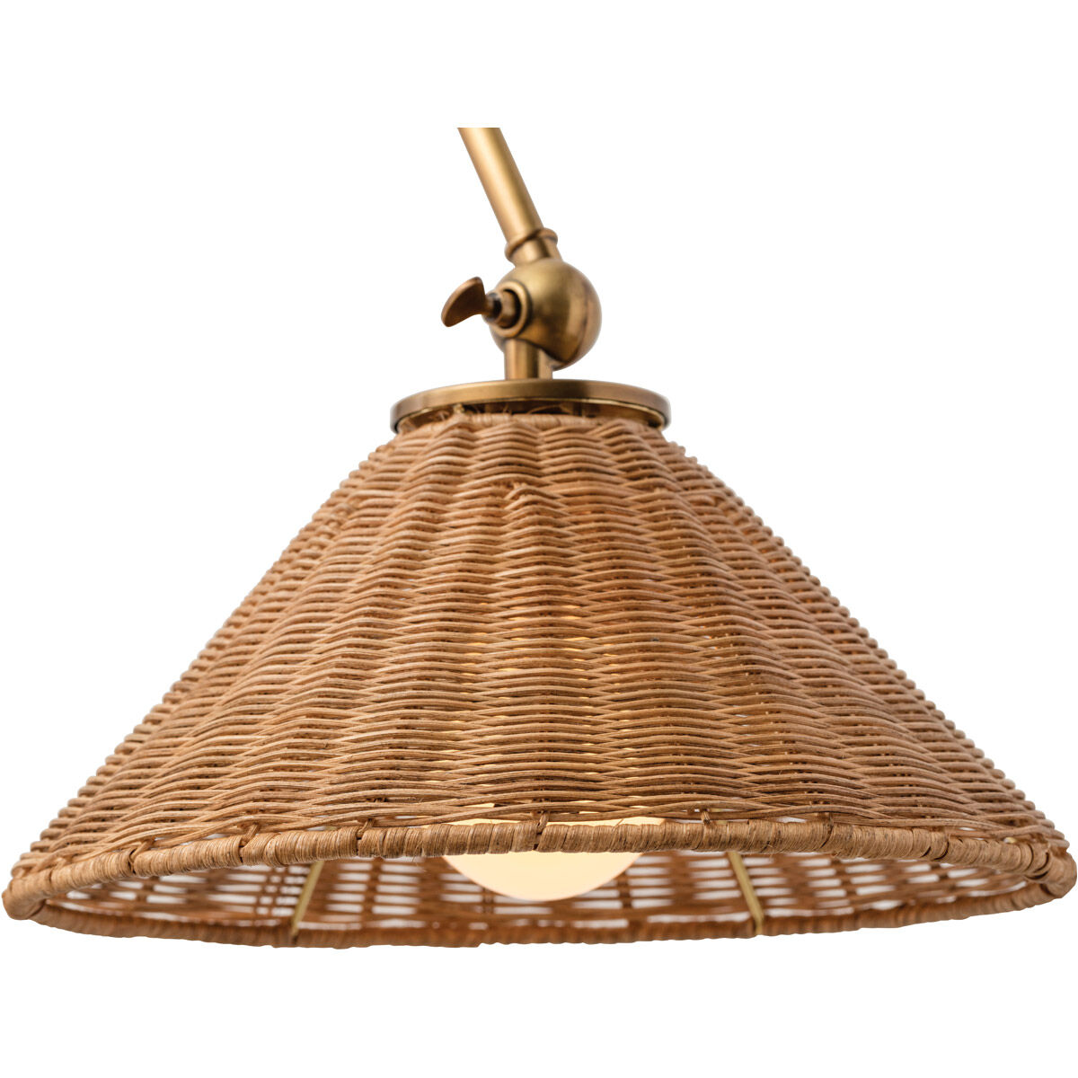 Arteriors DS49016 Padma 1 Light 12 inch Antique Brass Natural