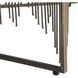 Ilaria 45 inch Natural Iron and Antique Brass Cocktail Table