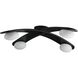 Axia 40 inch Blackened Iron Flush Mount Ceiling Light