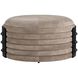 Titus 18.5 inch Taupe and Sable and Blackened Bronze Ottoman