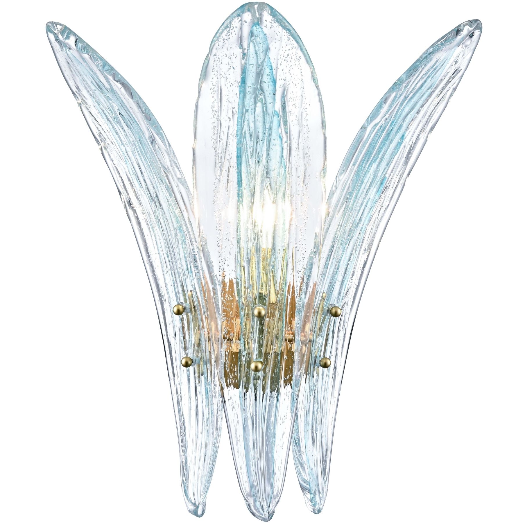 Fiore 1 Light 10.25 inch Antique Gold Leaf Sconce Wall Light